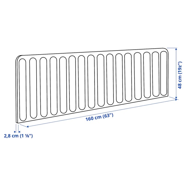 IKEA Экран EILIF (ИКЕА EILIF), Стенка для письменного стола, темно-серый, 160x48 см, 804.669.38 80466938 фото