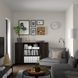 IKEA Комбинация стеллажей с дверцами, имитация темно-коричневого цвета. дуб BILLY / OXBERG, 394.835.92 39483592 фото 1