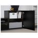 IKEA BESTA (ИКЕА БЕСТА), Комбинация ТВ/стекл дверцы, черно-коричневый/Сельсвикен глянцевый/черное дымчатое стекло, 300х42х211 см, 194.068.54 19406854 фото 1