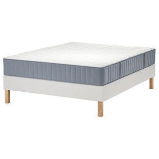 IKEA Континентальная кровать, Вогстранда твердая/голубой белый LYNG&Ouml;R, 195.541.99 19554199 фото