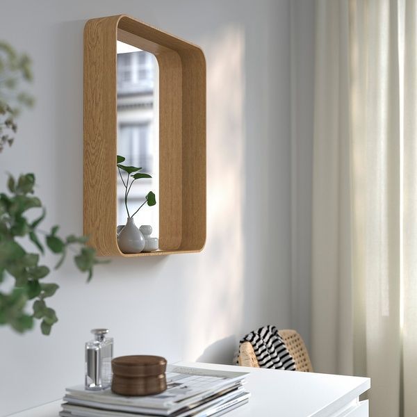 IKEA Зеркало, дубовый шпон DV&Auml;RGSYREN, 305.915.91 30591591 фото