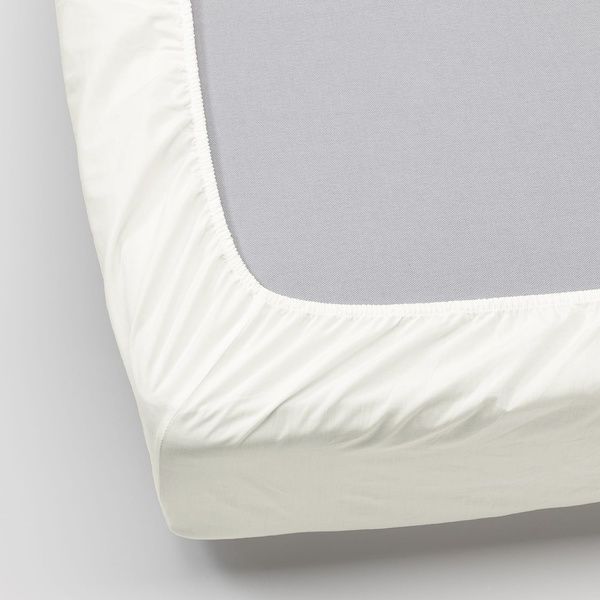 IKEA Простирадло на підтяжці, біле ULLVIDE, 103.427.72 10342772 фото