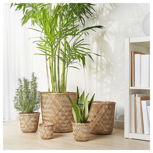 IKEA Кришка для вазона, бамбук ручної роботи KLYNNON, 205.164.08 20516408 фото