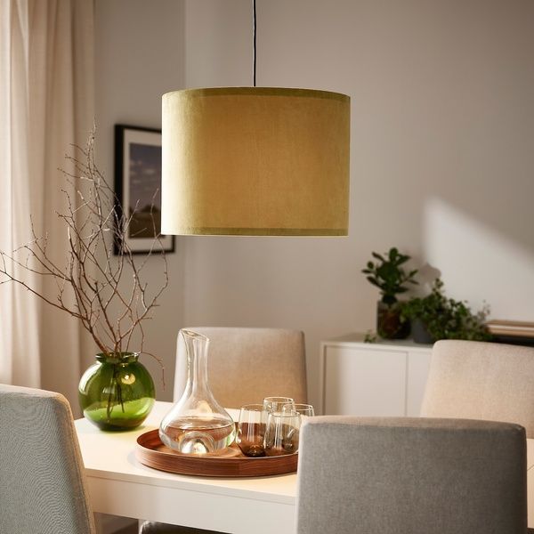 IKEA Підвісний світильник, чорний/темно-жовтий оксамит SUNNEBY / MOLNSKIKT, 494.962.40 49496240 фото