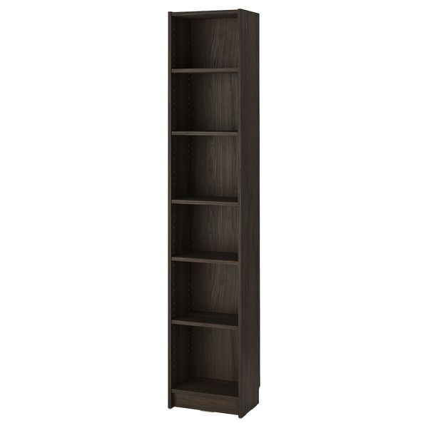 IKEA Книжный шкаф, имитация темно-коричневого цвета. дуб BILLY, 604.927.78 60492778 фото