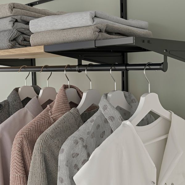 IKEA Регулируемая штанга для одежды, антрацит. BOAXEL, 505.755.85 50575585 фото