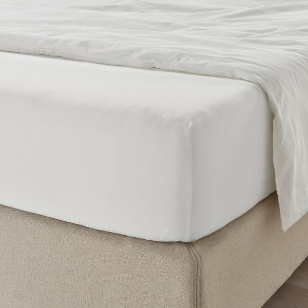 IKEA Простирадло на підтяжці, біле ULLVIDE, 103.427.72 10342772 фото