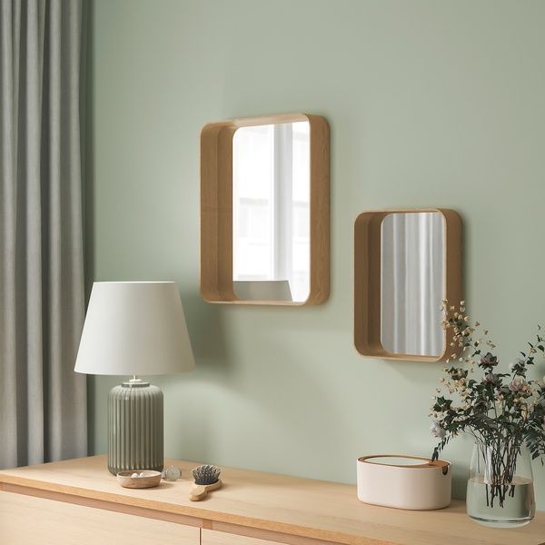 IKEA Зеркало, дубовый шпон DV&Auml;RGSYREN, 305.915.91 30591591 фото