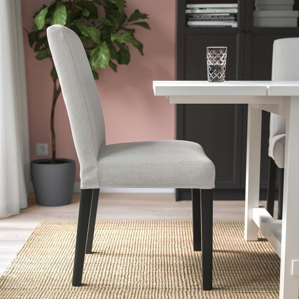 IKEA Стілець, чорний/Orrsta світло-сірий BERGMUND, 593.859.77 59385977 фото