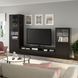 IKEA Комбинация ТВ/стекл дверцы, черно-коричневый/Лаппвикен черно-коричневое прозрачное стекло BEST&Aring;, 193.307.84 19330784 фото 1