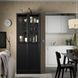 IKEA Книжный шкаф, пара панелей/стеклянных дверей, имитация черного цвета. дуб BILLY / OXBERG, 894.833.25 89483325 фото 1