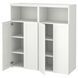 IKEA Книжкова шафа, білий/білий каркас на 6 полиць SM&Aring;STAD / PLATSA, 995.496.65 99549665 фото 1