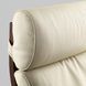 IKEA POANG (ІKEA ПОАНГ), Крісло/підставка для ніг, коричневий/Глянець кремовий, 995.510.74 99551074 фото 3