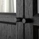 IKEA Книжный шкаф, пара панелей/стеклянных дверей, имитация черного цвета. дуб BILLY / OXBERG, 894.833.25 89483325 фото 4