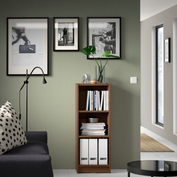 IKEA Книжкова шафа, коричневий горіх BILLY, 105.086.25 10508625 фото
