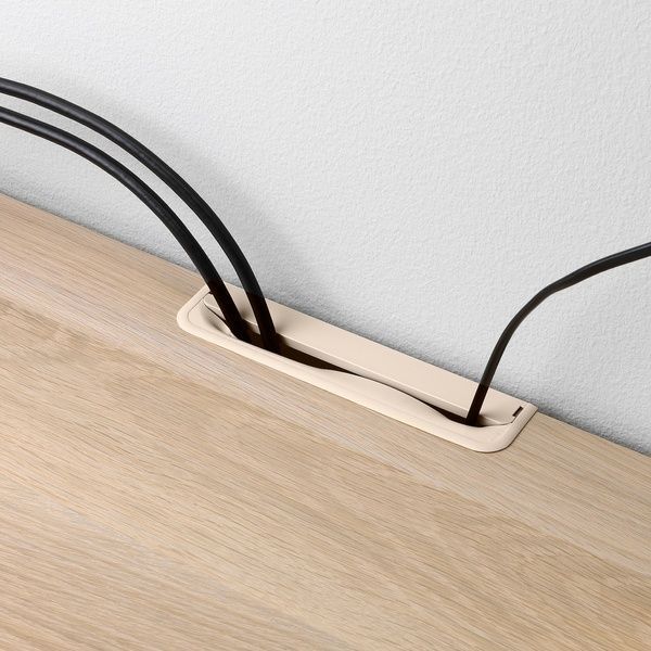 IKEA BEST&Aring; (ІKEA БЕСТО), Комбінація для зберігання ТВ/скляні дверцята, під вибілений дуб/прозоре скло під вибілений дуб Lappviken, 300x42x193 см, 094.063.88 09406388 фото
