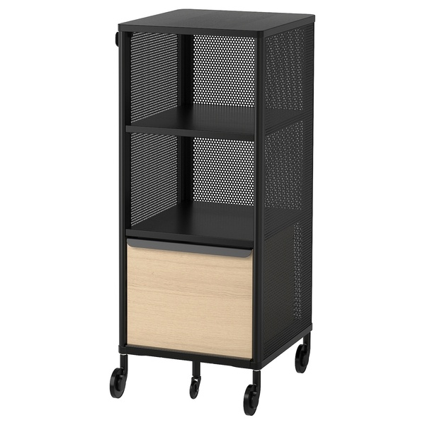 IKEA BEKANT (ІKEA БЕКАНТ), Шафа з розумним замком, сітка чорна, 41х101 см, 792.868.96 79286896 фото