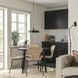 IKEA Стол и 4 стула, черный/черный ротанг LISABO / &Auml;LVSTA, 795.686.07 79568607 фото 9