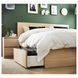 IKEA Каркас кровати с 2 ящиками для хранения, дубовый шпон, беленый MALM, 791.764.83 79176483 фото 2