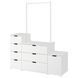 IKEA NORDLI (ИКЕА NORDLI), Комод с 8 ящиками, белый, 160x191 см, 792.953.77 79295377 фото 2