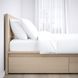 IKEA Каркас кровати с 2 ящиками для хранения, дубовый шпон, беленый MALM, 791.764.83 79176483 фото 6
