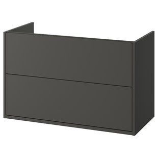 IKEA Шкаф под умывальник с ящиками, темно-серый HAVB&Auml;CK, 105.350.68 10535068 фото
