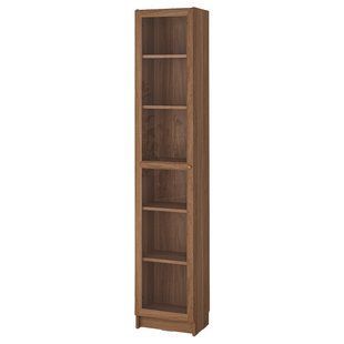 IKEA Книжный шкаф, коричневый орех/прозрачное стекло BILLY / OXBERG, 095.818.29 09581829 фото