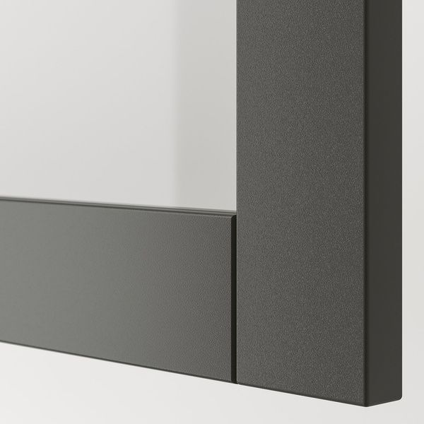IKEA Комбінація ТВ/скляні двері, темно-сірий Sindvik/Lappviken темно-сірий BEST&Aring;, 295.560.89 29556089 фото