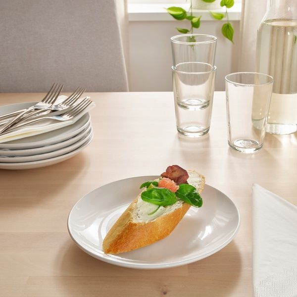 IKEA Тарелка, белая GODMIDDAG, 805.850.26 80585026 фото