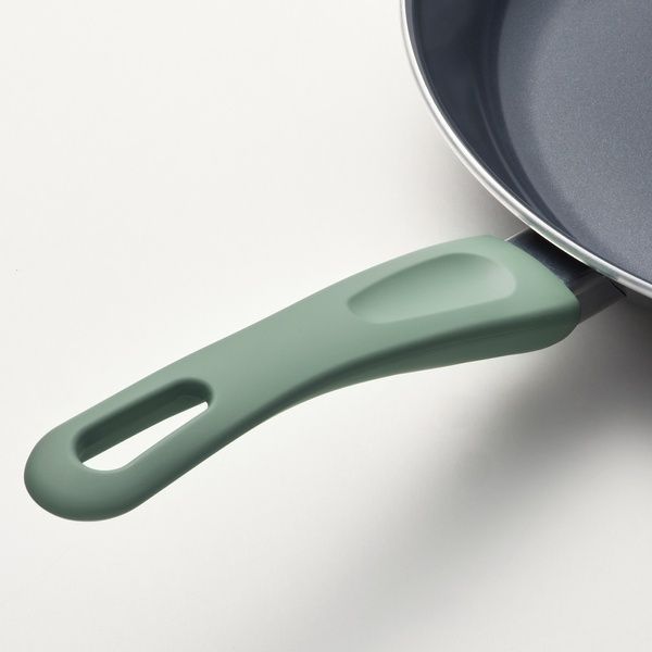 IKEA Набір посуду, 4 шт., антипригарне покриття, світло-сіро-зелений/сірий HEMLAGAD, 405.834.87 40583487 фото