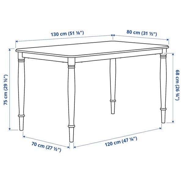 IKEA Стіл та 4 стільці, чорний/акація DANDERYD / SKOGSTA, 495.578.65 49557865 фото