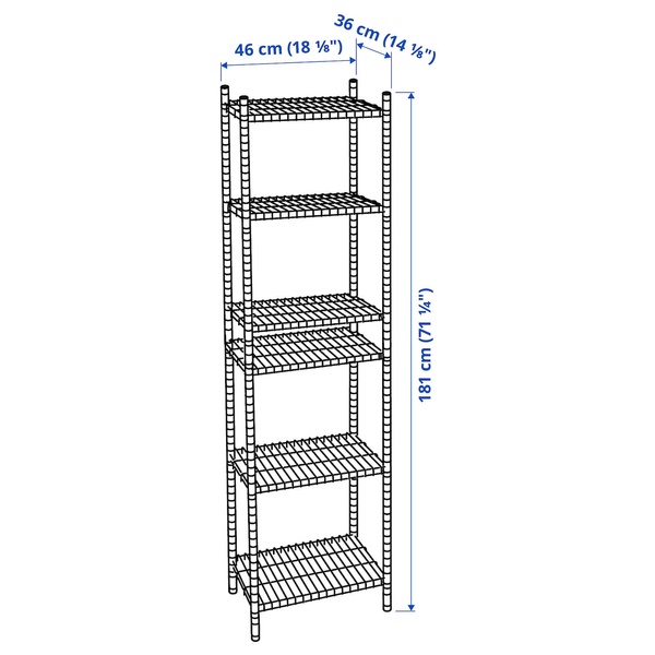 IKEA 1 секция полки OMAR, 198.290.90 19829090 фото