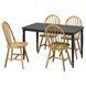 IKEA Стіл та 4 стільці, чорний/акація DANDERYD / SKOGSTA, 495.578.65 49557865 фото 2