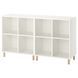 IKEA Комбінація шафа на ніжках білий/дерево EKET, 893.861.07 89386107 фото 2