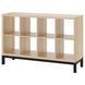 IKEA Книжный шкаф с несущей рамой, дуб мореный белый/черный KALLAX, 594.426.85 59442685 фото 2