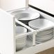 IKEA Висока шафа з висувними ящиками, білий/сірий Bodbyn METOD / MAXIMERA, 093.787.81 09378781 фото 5