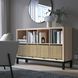 IKEA Книжный шкаф с несущей рамой, дуб мореный белый/черный KALLAX, 594.426.85 59442685 фото 1