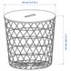 IKEA KVISTBRO (ІKEA КВИСТБРО), Стіл із місцем для зберігання, чорний, 44 см, 904.804.01 90480401 фото 7