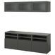 IKEA Комбінація ТВ/скляні двері, темно-сірий Sindvik/Lappviken темно-сірий BEST&Aring;, 295.560.89 29556089 фото 2
