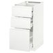 IKEA Sz stj 3fr/2n/wd/hsz, білий/Voxtorp матовий білий METOD / MAXIMERA, 691.120.95 69112095 фото 4