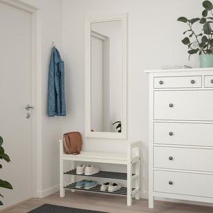 IKEA TOFTBYN (ІKEA ТОФТБИН), Дзеркало, біле, 52x140 см, 704.591.46 70459146 фото