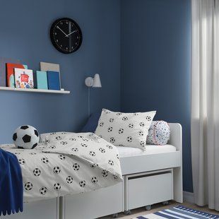 IKEA Підодіяльник і наволочка, візерунок куля SPORTSLIG, 304.913.27 30491327 фото