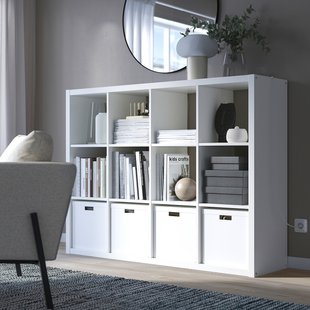 IKEA Книжкова шафа, біла KALLAX, 104.099.32 10409932 фото