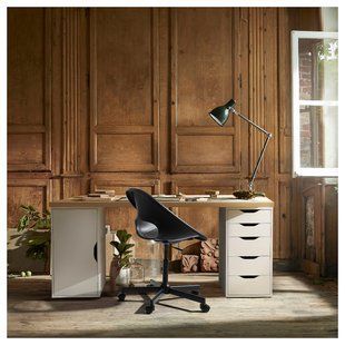 IKEA Письменный стол, белая морилка/имитация. белый дуб LAGKAPTEN / ALEX, 795.216.48 79521648 фото