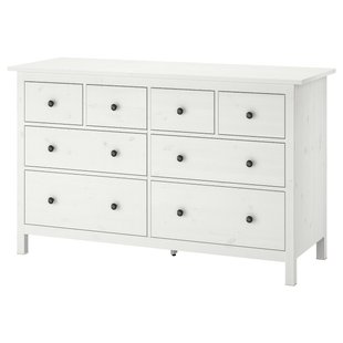 IKEA Комод, 8 ящиків, біла морилка HEMNES, 102.392.80 10239280 фото