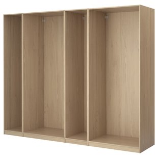 IKEA Каркас шафи PAX 4 - білий вітражний дуб з ефектом 300x58x201 см, 098.954.91 09895491 фото