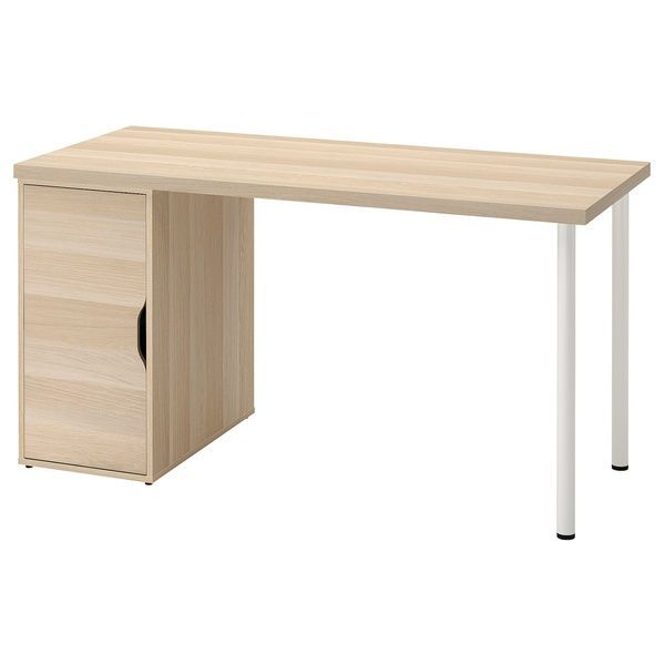 IKEA Письмовий стіл, біла морилка/імітація. білий дуб LAGKAPTEN / ALEX, 595.216.11 59521611 фото