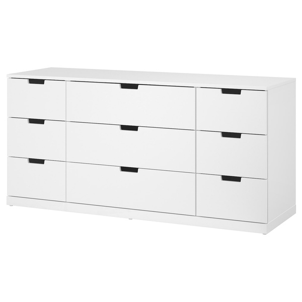 IKEA Комод NORDLI (ІKEA НОРДЛИ), Комод з 9 ящиками, білий, 892.395.07 89239507 фото