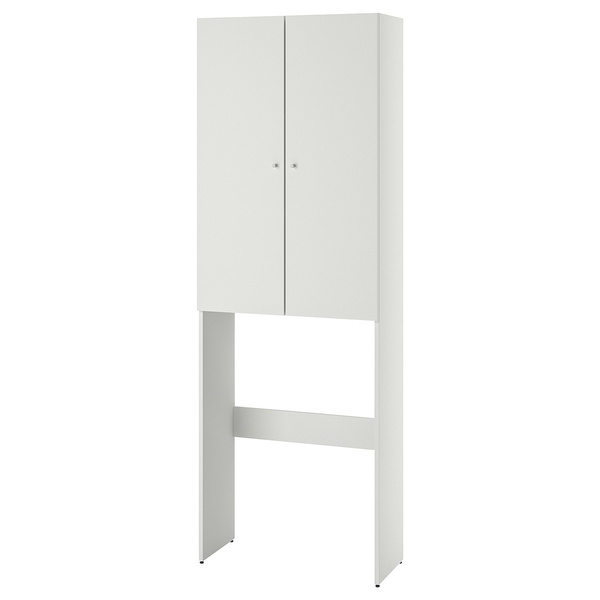 IKEA NYSJÖN (ІKEA NYSJÖN), Тумба над пральною машиною, білий, 65 x 190 см, 104.964.77 10496477 фото