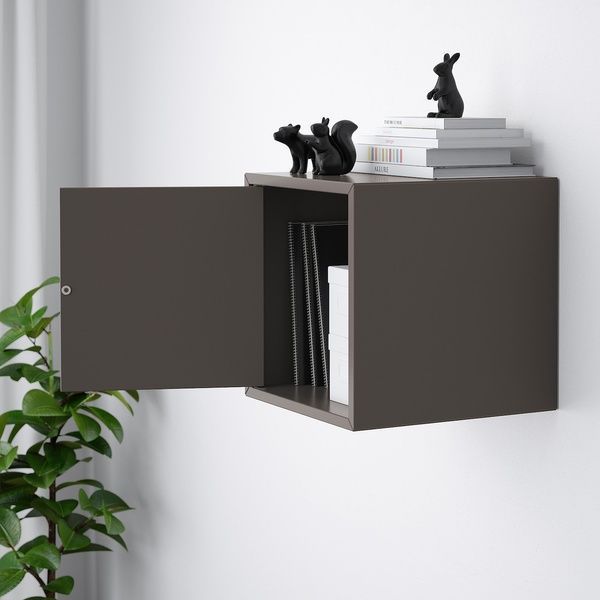 IKEA Комбинация навесного шкафа, темно-серый EKET, 895.811.61 89581161 фото